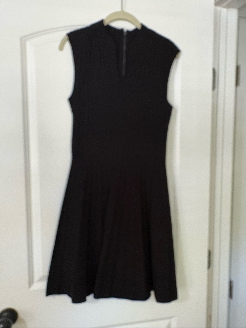 Ted Baker London Black Sleeveless Knit Fit-and-Flare Dress